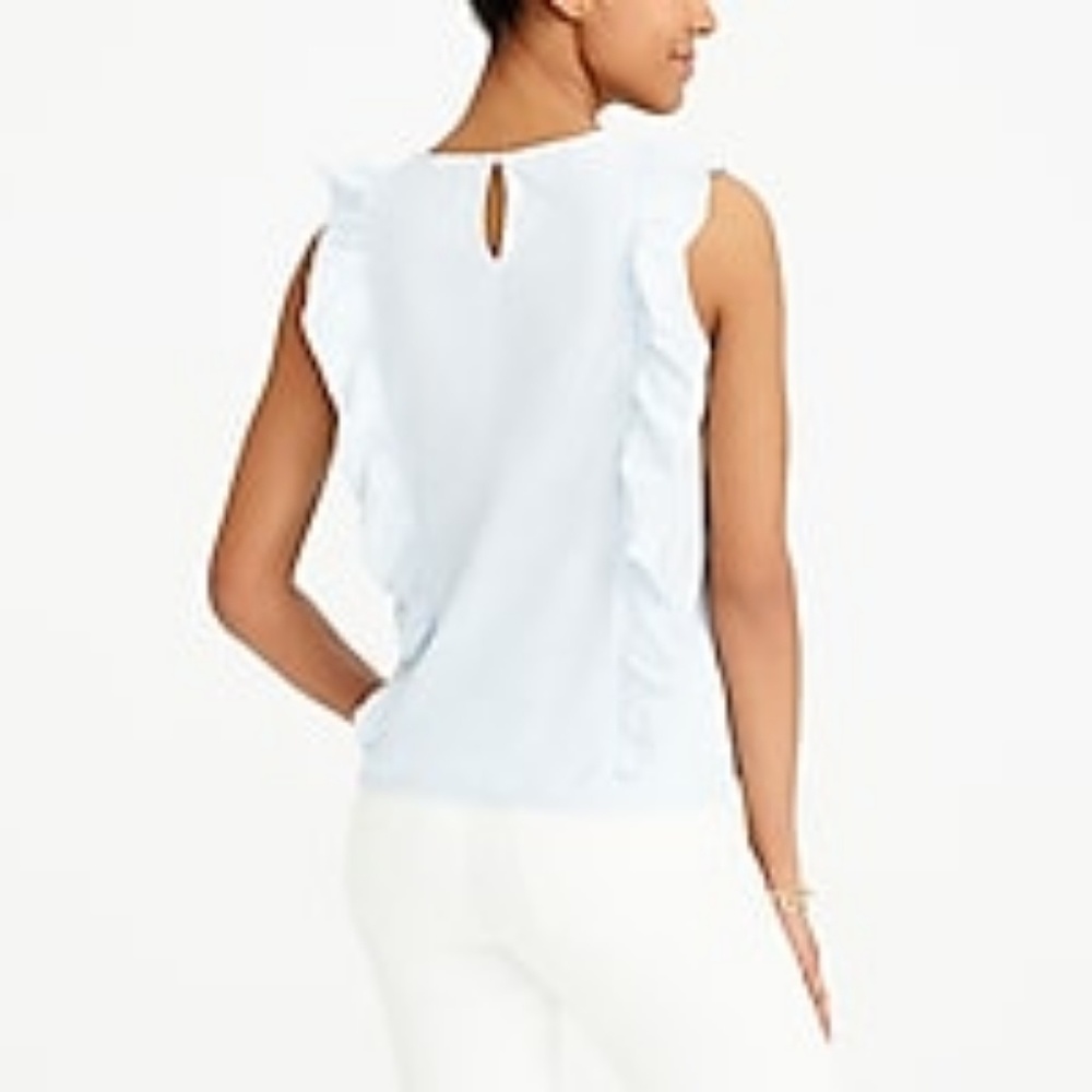 JCrew Ruffle Top XXS - Picture 3 of 7